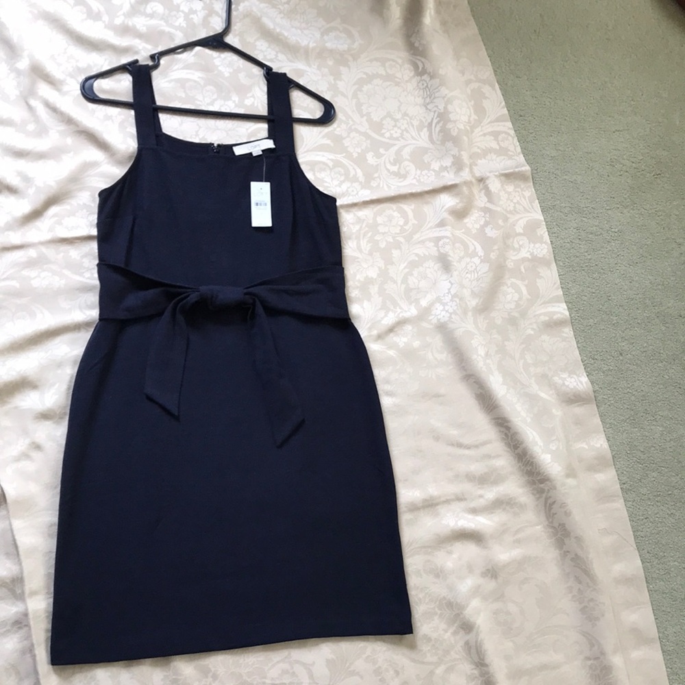 Loft linen size 2 front belt dress